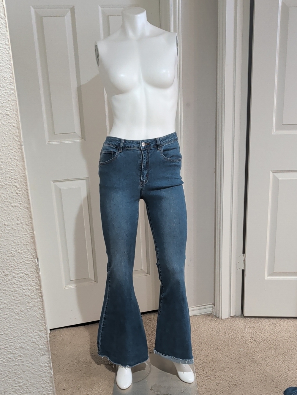 Forever 21 Blue High-Rise Stretch Flare Jeans Women's 27 US
